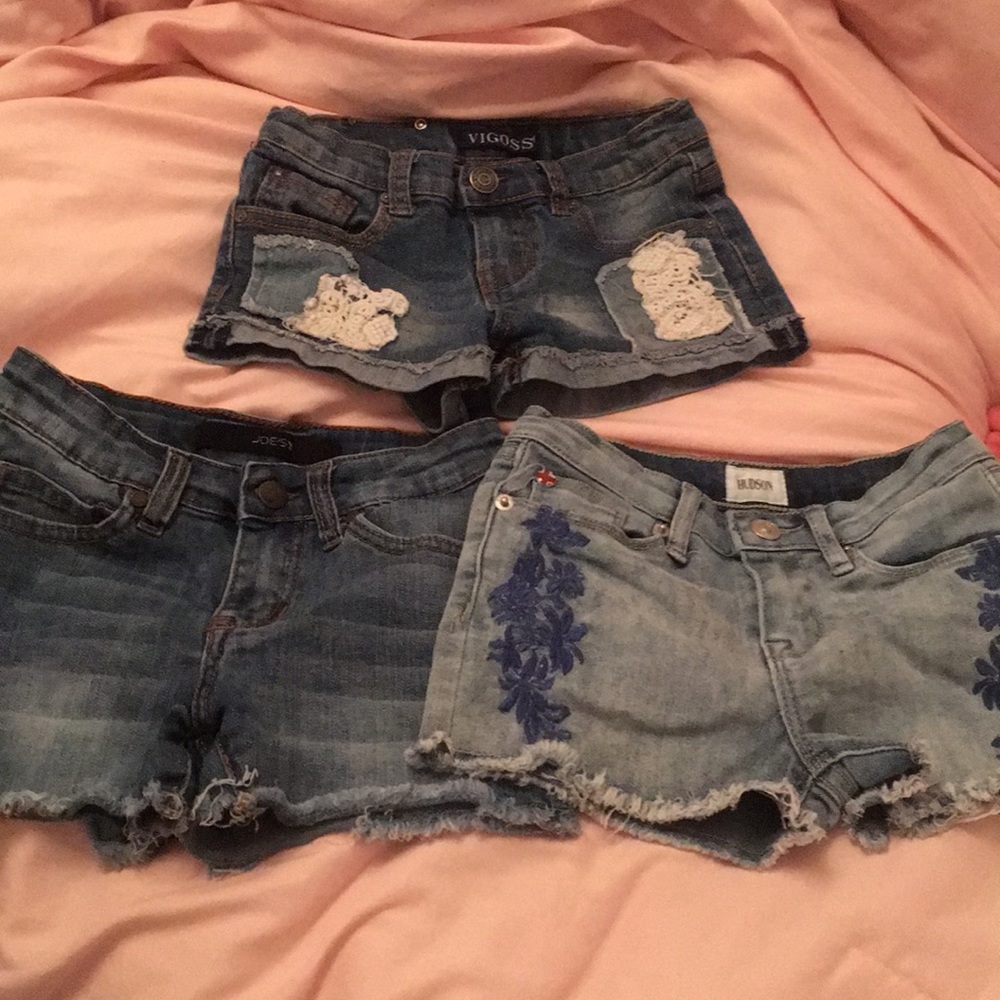 Jean shorts bundle ; Joes, Hudson, Vigoss